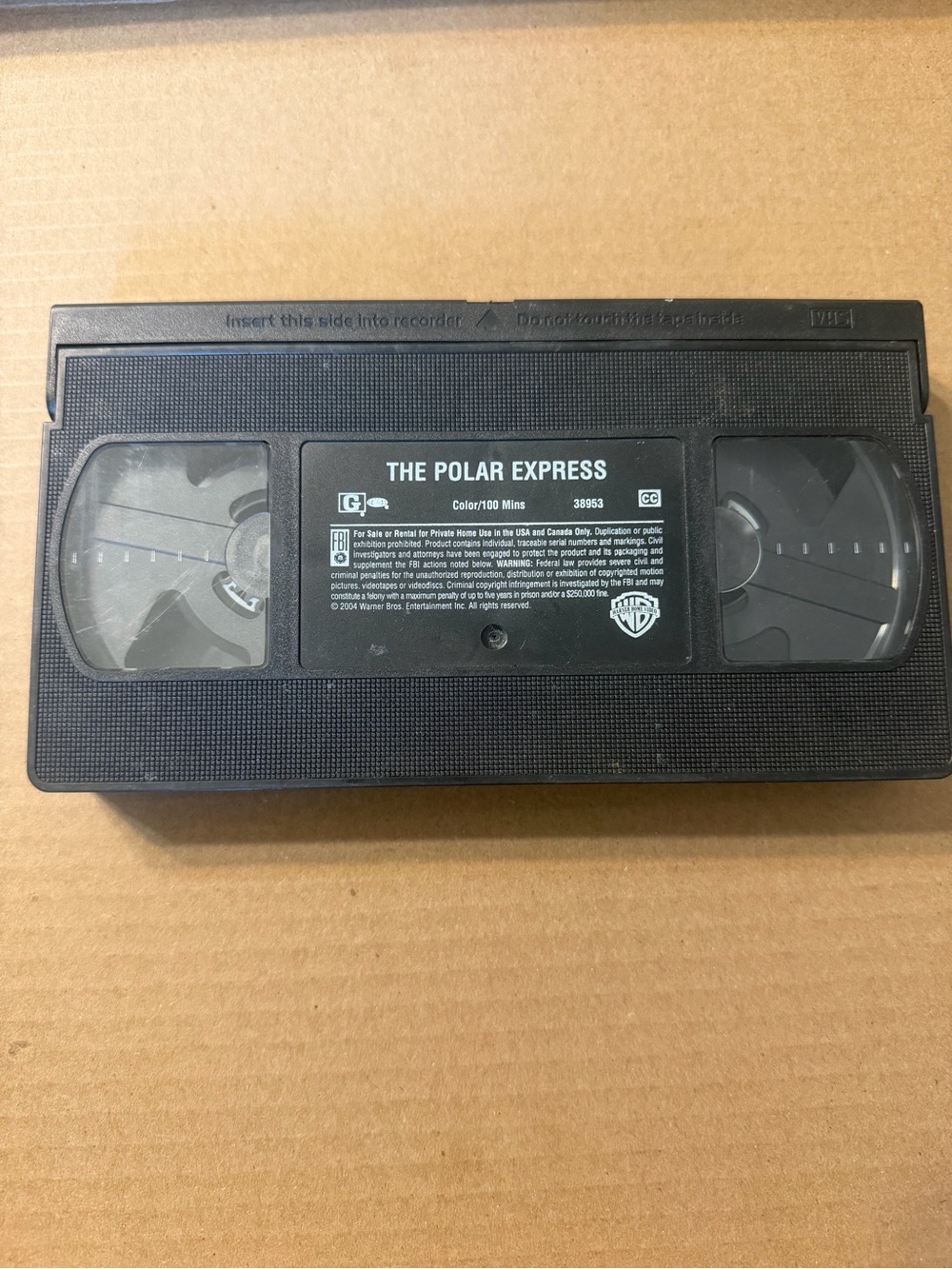 The Polar Express VHS Tape - Black
